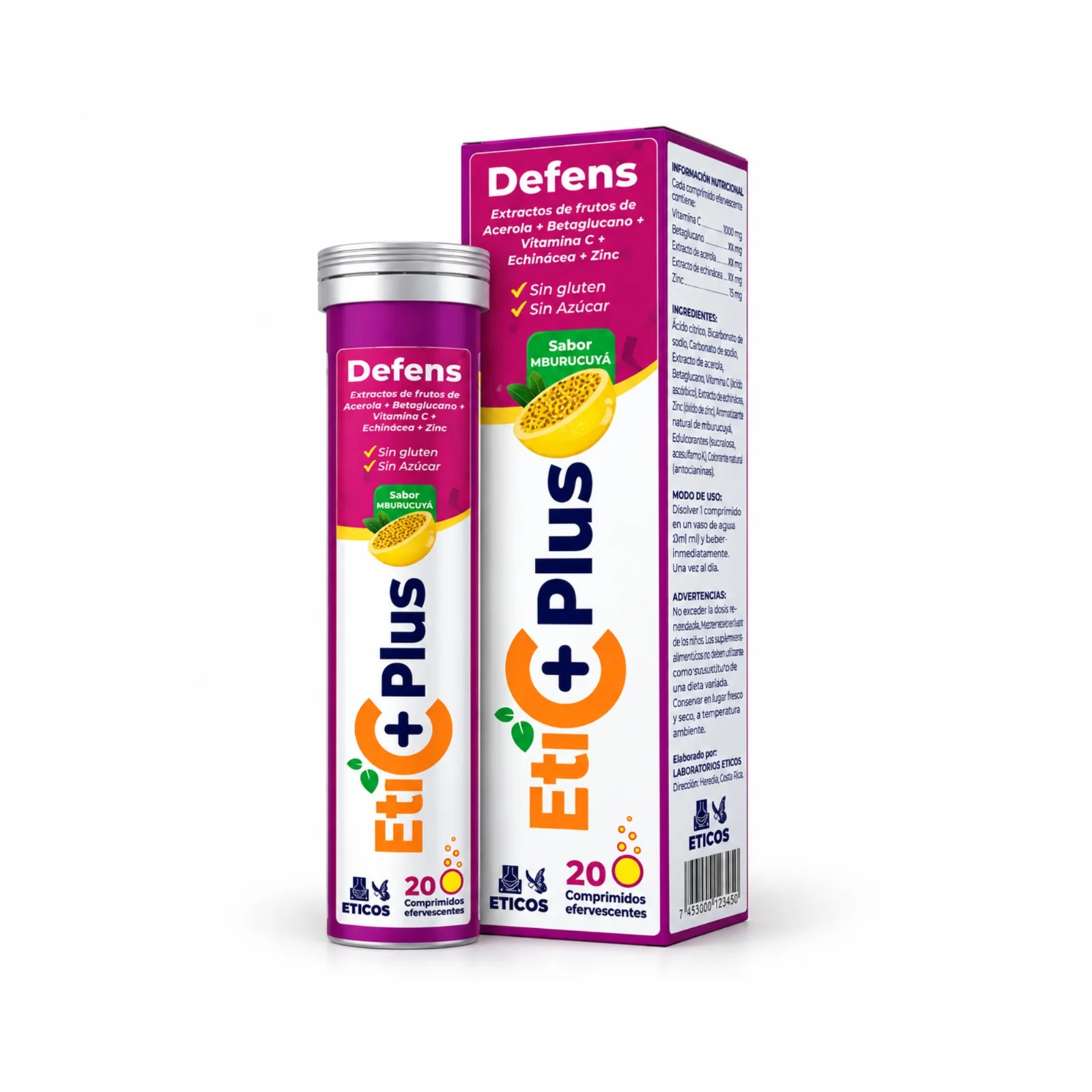 Eti C Plus Defens – Vitaminas, Zinc y Extractos Naturales