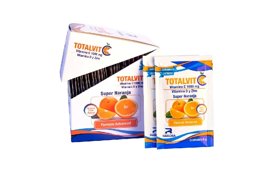 TotalVit C. Vit C + Vit D + Zinc Naranja