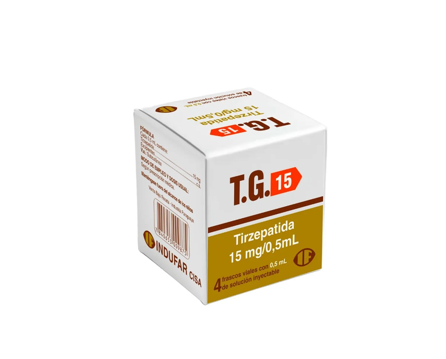 TG 15mg - 4 Ampollas
