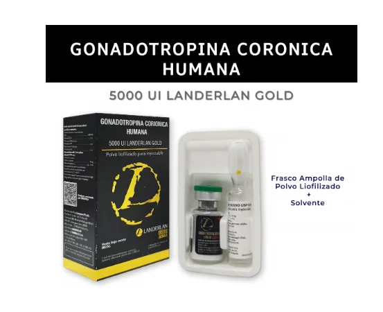 Gonadotropina Coronica Humana 5000 UI LANDERLAN GOLD (HCG)